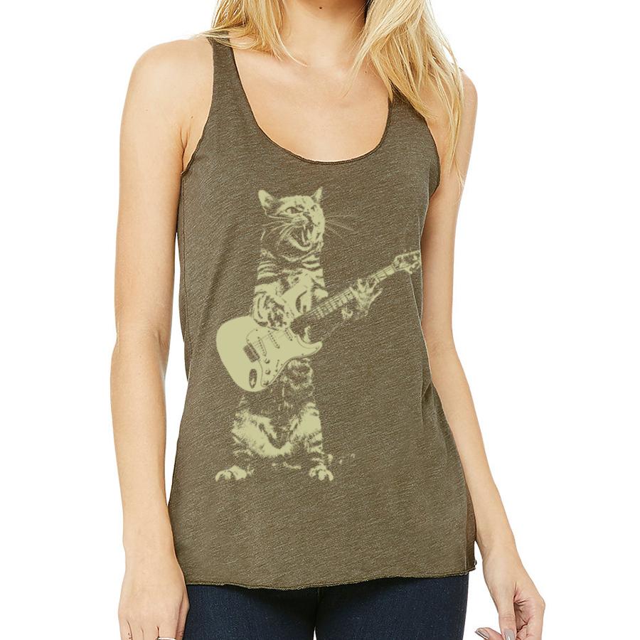 ROCK & ROLL guitar cat