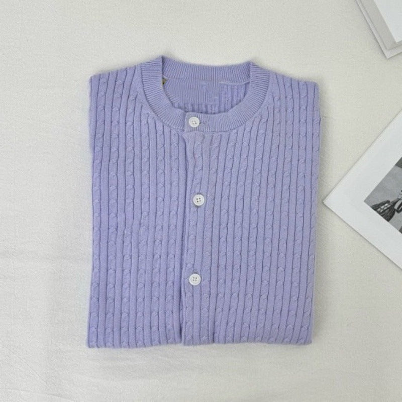 Embroidered Soft Knit Cardigan for Women