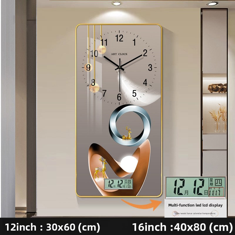 Modern Decorative Wall Clock with Calendar