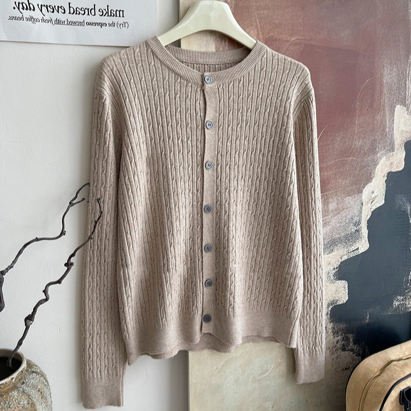 Embroidered Soft Knit Cardigan for Women