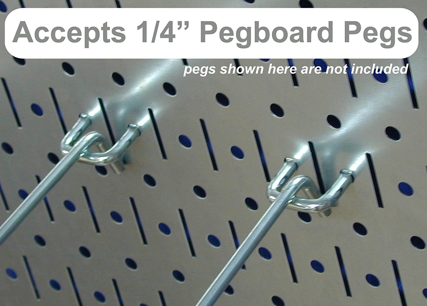 Pegboard Value Pack - (3) Pack of  16-Inch Tall X 32-Inch Wide Horizontal Metal Wallboards for Home & Garage Tool Storage Organization (Beige Pegboard)