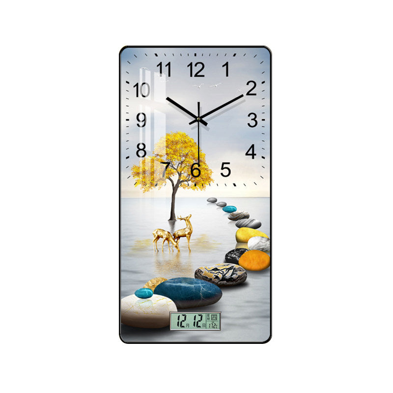 Modern Decorative Wall Clock with Calendar