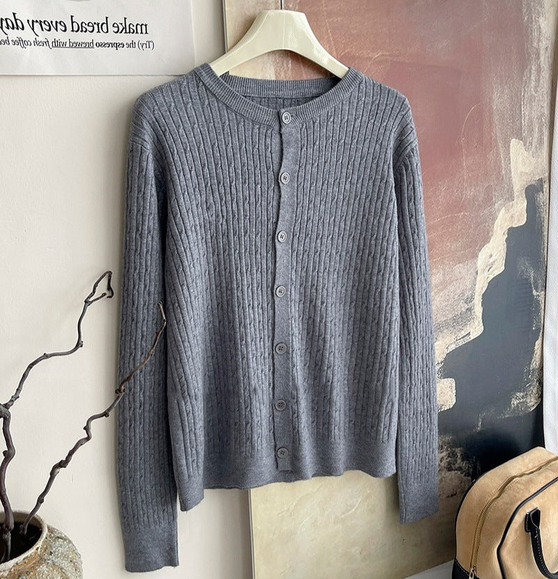 Embroidered Soft Knit Cardigan for Women