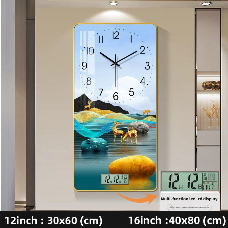 Modern Decorative Wall Clock with Calendar