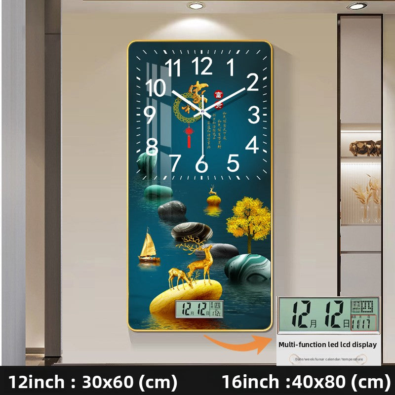 Modern Decorative Wall Clock with Calendar