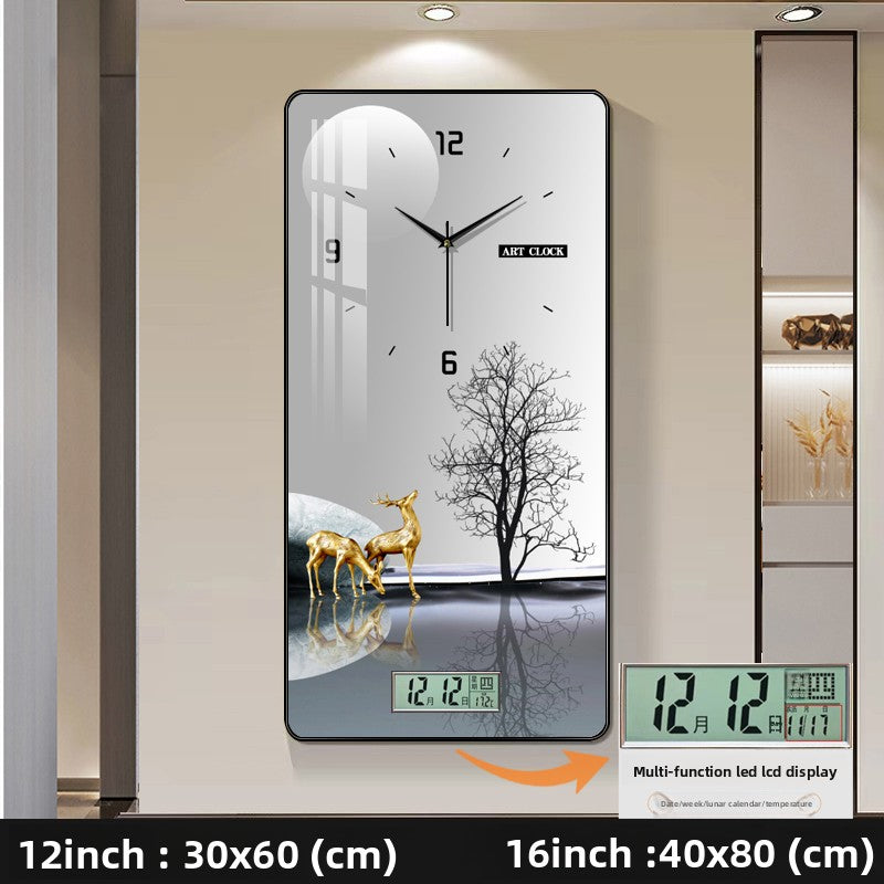 Modern Decorative Wall Clock with Calendar