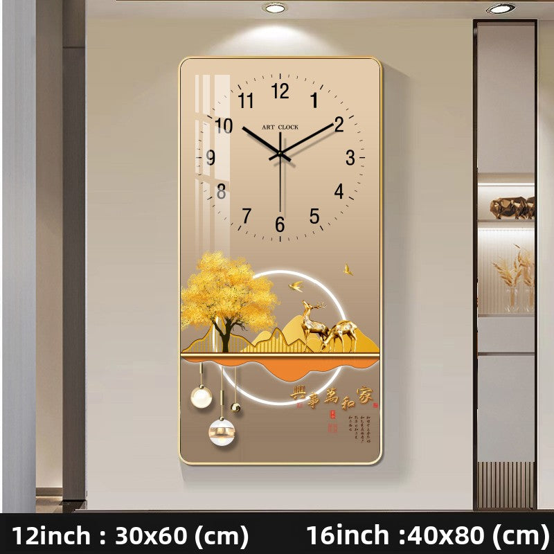 Modern Decorative Wall Clock with Calendar