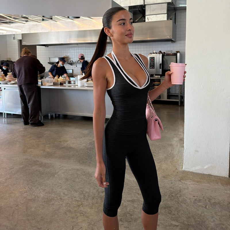 Women's Sleeveless Vest and Shorts Set