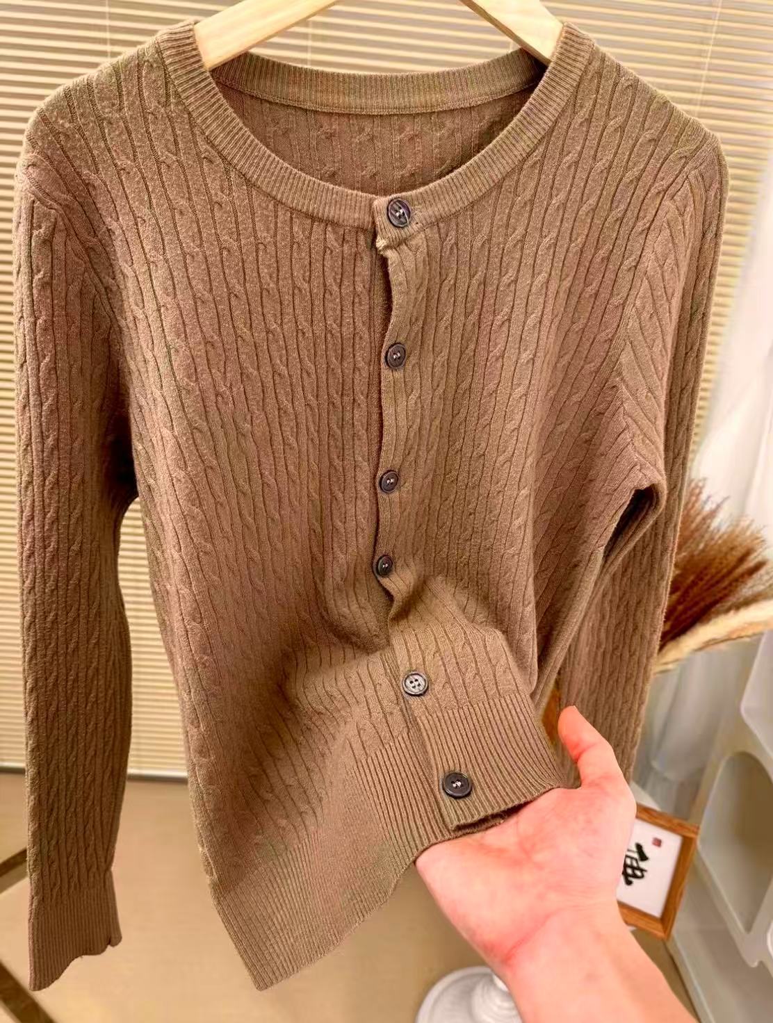 Embroidered Soft Knit Cardigan for Women