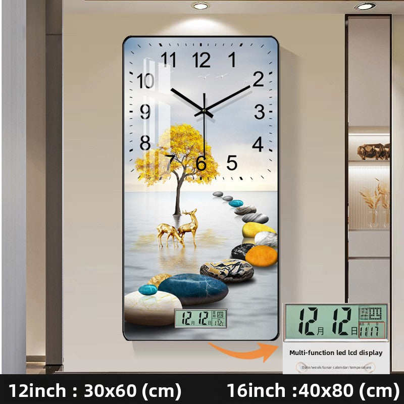 Modern Decorative Wall Clock with Calendar