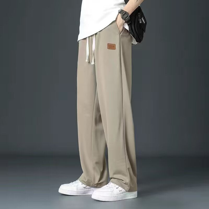 Mens Loose Fit Casual Trousers