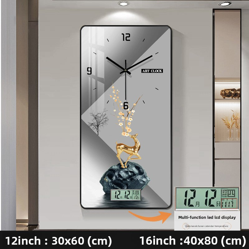 Modern Decorative Wall Clock with Calendar