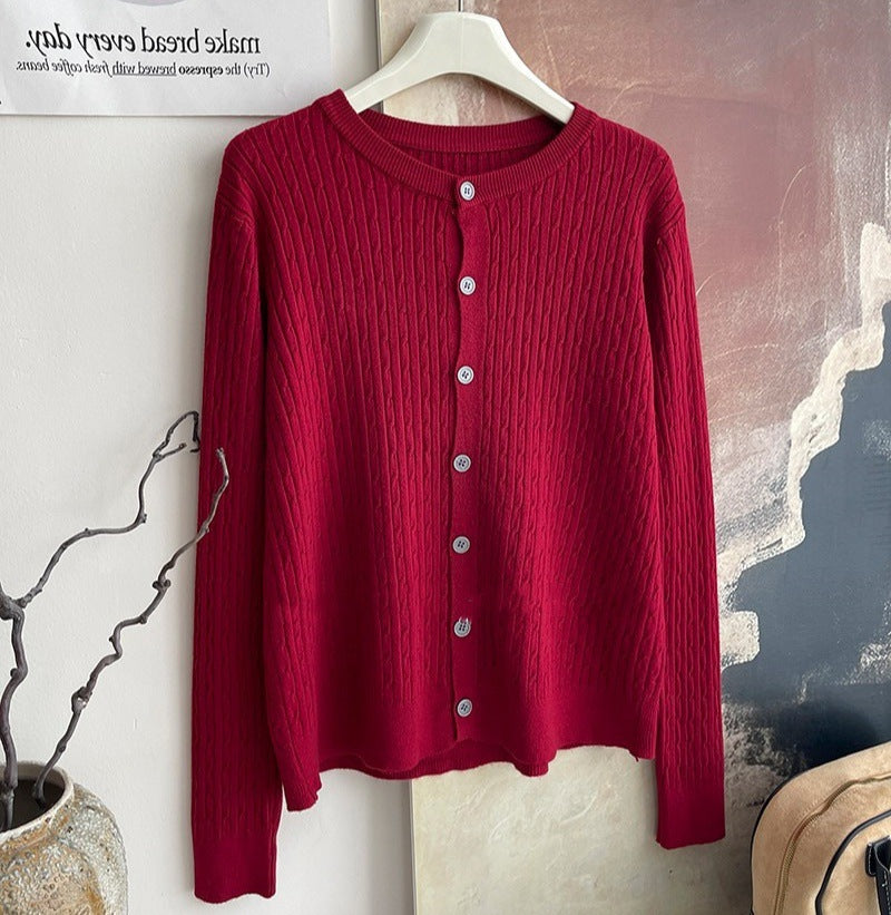 Embroidered Soft Knit Cardigan for Women