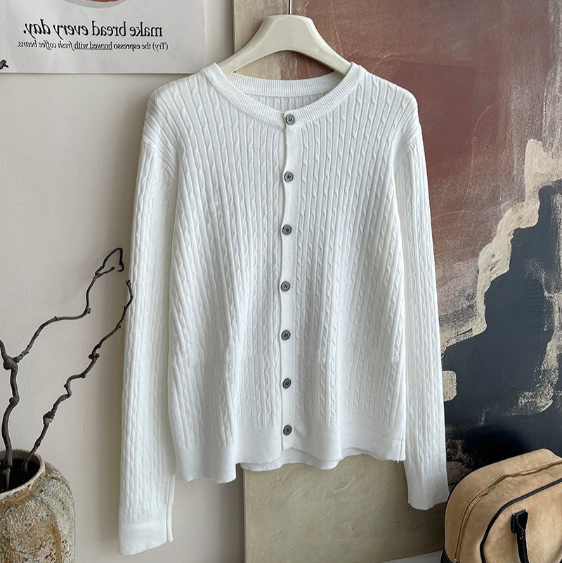 Embroidered Soft Knit Cardigan for Women
