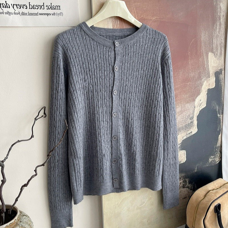 Embroidered Soft Knit Cardigan for Women