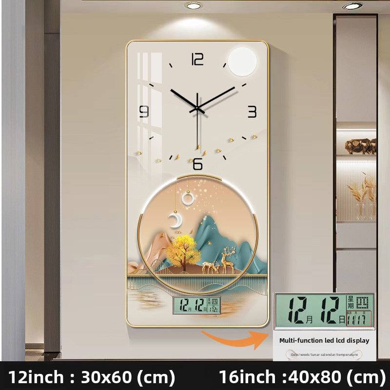 Modern Decorative Wall Clock with Calendar