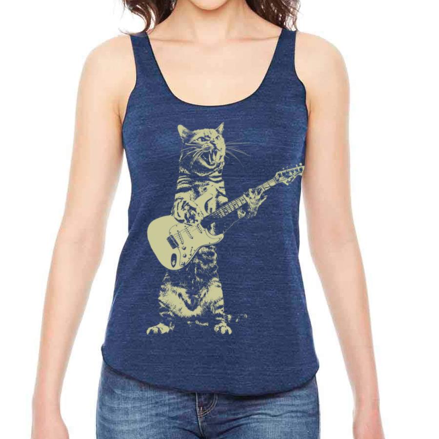 ROCK & ROLL guitar cat