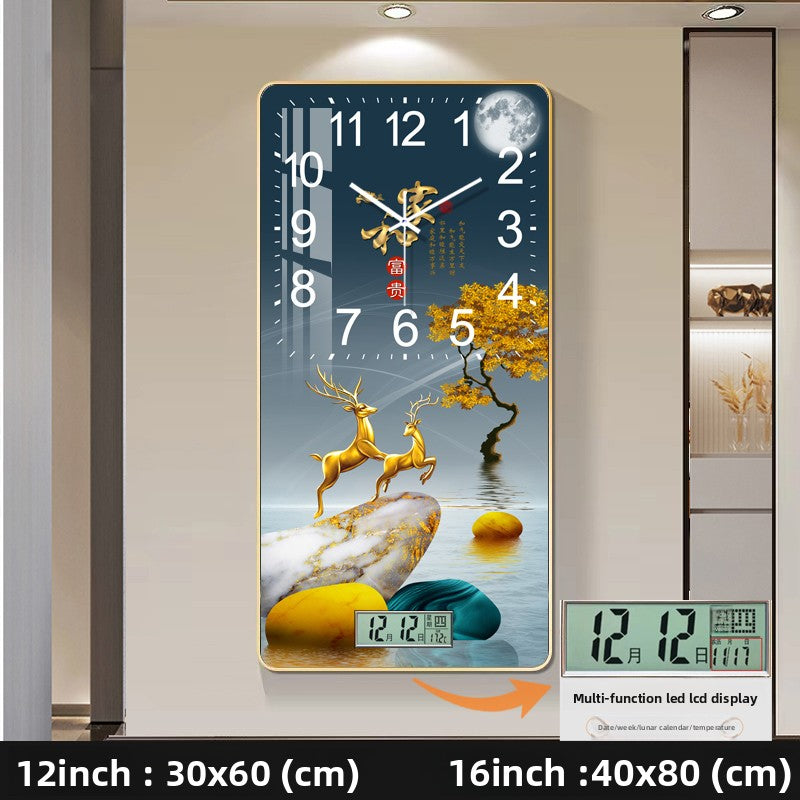 Modern Decorative Wall Clock with Calendar