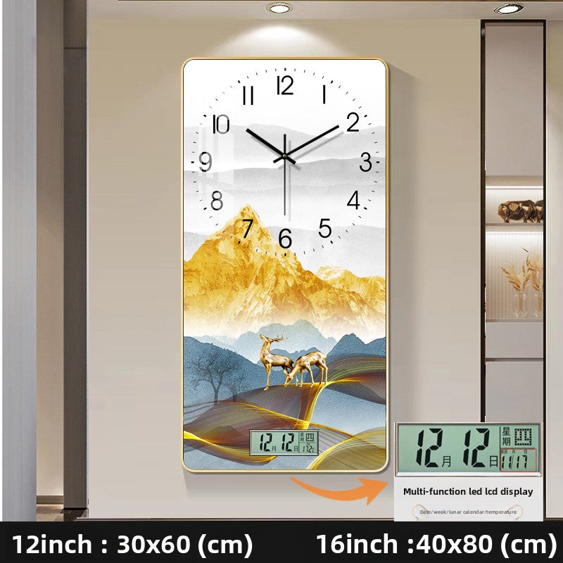 Modern Decorative Wall Clock with Calendar