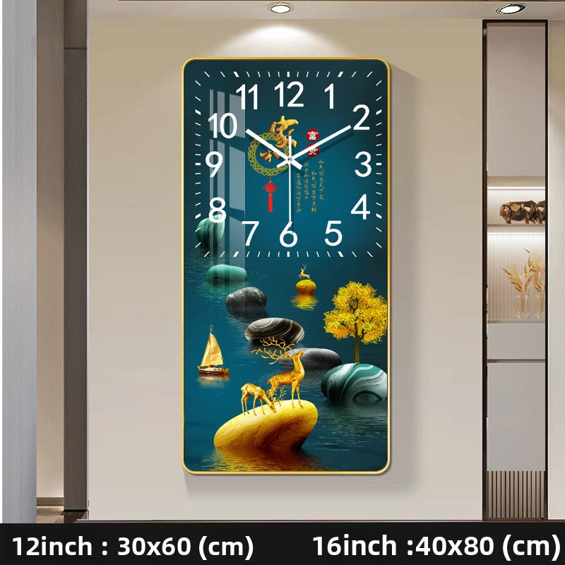 Modern Decorative Wall Clock with Calendar