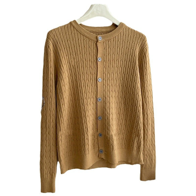 Embroidered Soft Knit Cardigan for Women